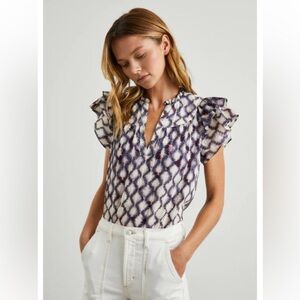 RAILS Calista Top, Iris Shibori, Small